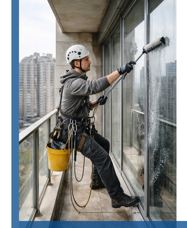 Профессиональная мойка балконного остекления в Ханты-Мансийске