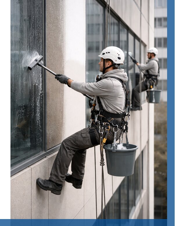 Мойка фасадов зданий в Ханты-Мансийске под ключ от 357 р. | ВЫСОТНИК-Хнт