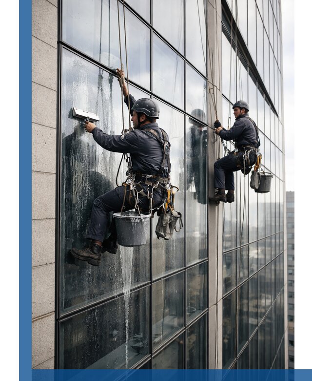 Профессиональная мойка стеклянных фасадов зданий в Ханты-Мансийске