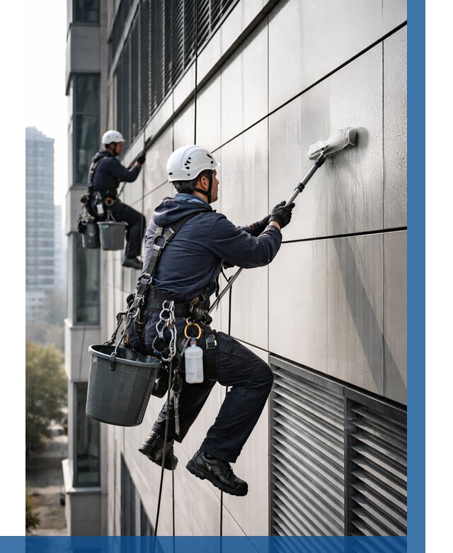 Мойка вентилируемого фасада в Ханты-Мансийске от 255 р. | ВЫСОТНИК-Хнт