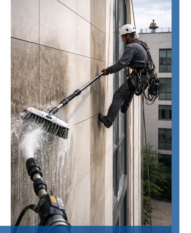 Мойка фасада из керамогранита в Ханты-Мансийске от 306 р. | ВЫСОТНИК-Хнт