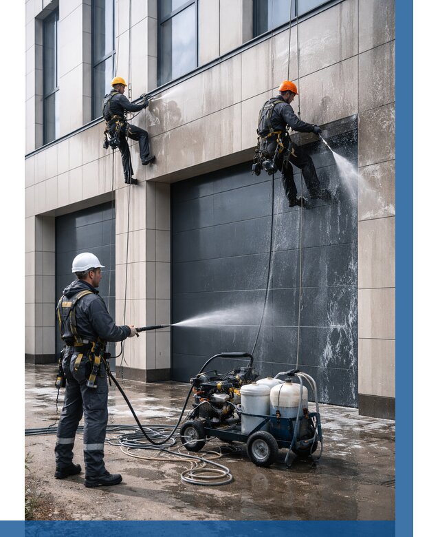 Послестроительная мойка фасада в Ханты-Мансийске от 306 р. | ВЫСОТНИК-Хнт