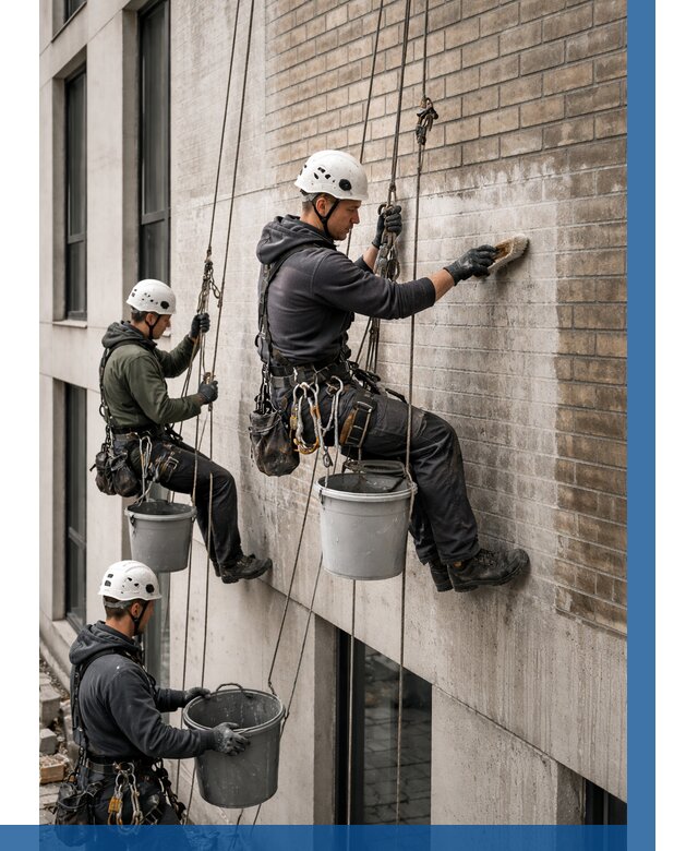 Удаление высолов с фасада в Ханты-Мансийске от 255 р. | ВЫСОТНИК-Хнт