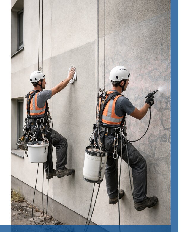 Антиграффити покрытие фасада в Ханты-Мансийске от 613 р. | ВЫСОТНИК-Хнт