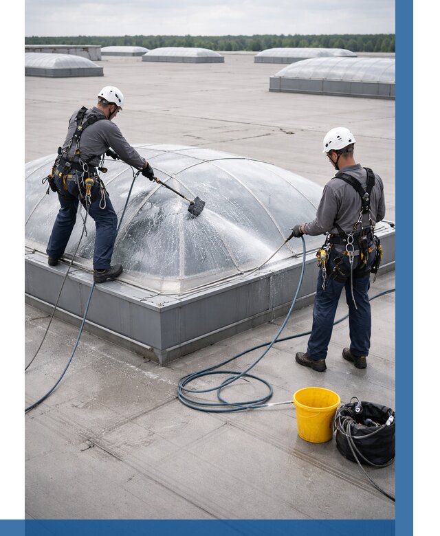 Мойка зенитных фонарей в Ханты-Мансийске, заказать от 4594 р. | ВЫСОТНИК-Хнт