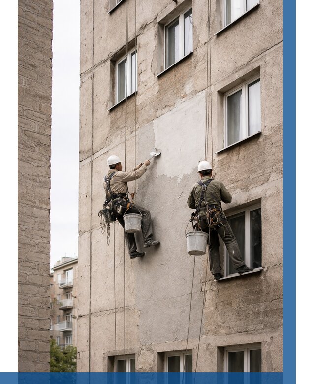 Косметический ремонт фасада в Ханты-Мансийске от 1123 р. | ВЫСОТНИК-Хнт