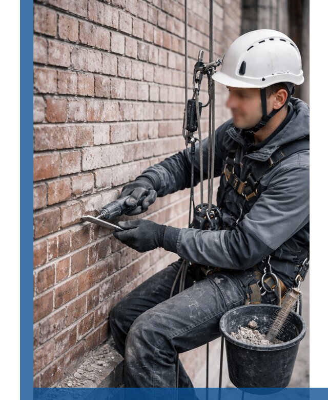 Расшивка кирпичных швов фасадов и стен, ремонт в Ханты-Мансийске