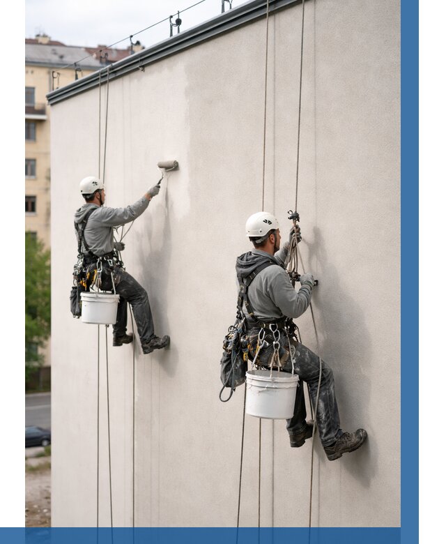 Покраска оштукатуренного фасада в Ханты-Мансийске от 327 р. | ВЫСОТНИК-Хнт