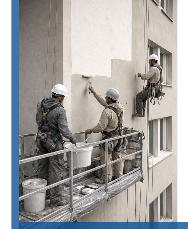 Покраска оштукатуренного фасада в Ханты-Мансийске под ключ с гарантией