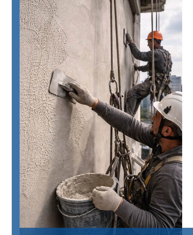 Декоративная штукатурка фасада с утеплением и защитой в Ханты-Мансийске