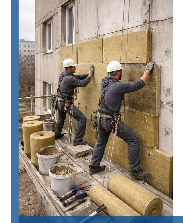 Утепление фасада минватой в Ханты-Мансийске под ключ с гарантией