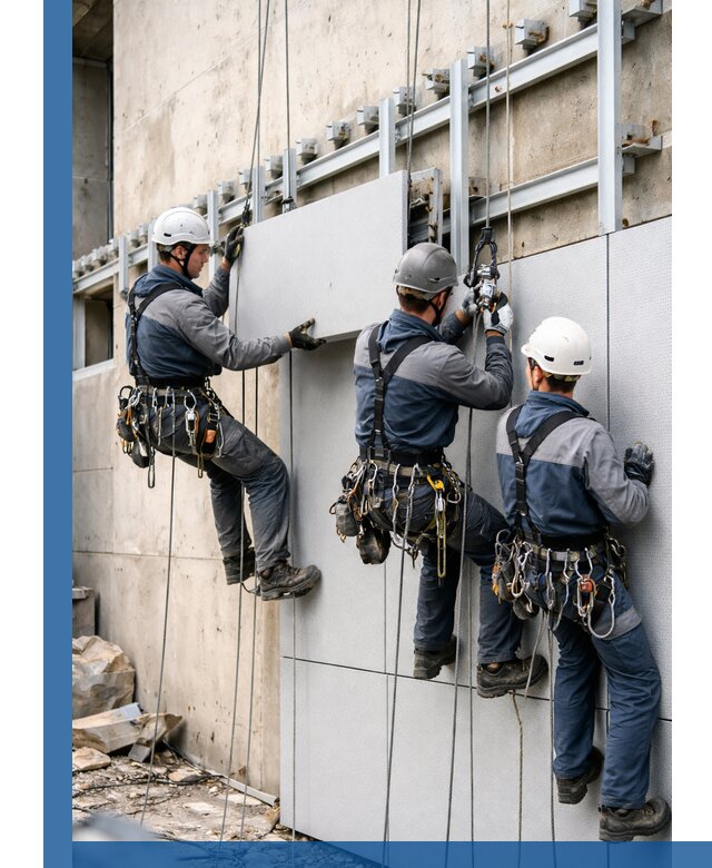 Монтаж вентилируемого фасада в Ханты-Мансийске под ключ с гарантией качества