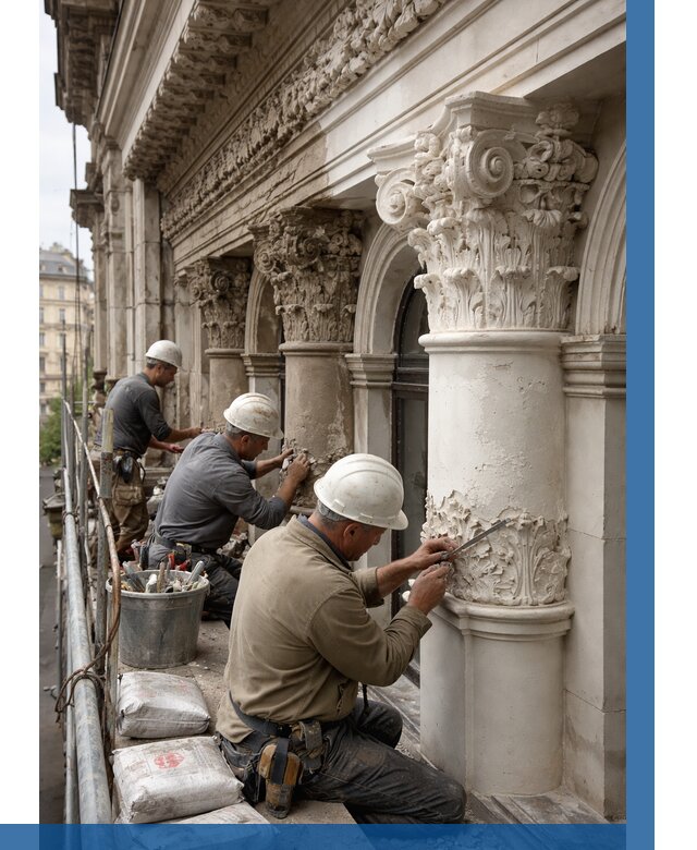 Реставрация фасадной лепнины в Ханты-Мансийске от 2552 р. | ВЫСОТНИК-Хнт