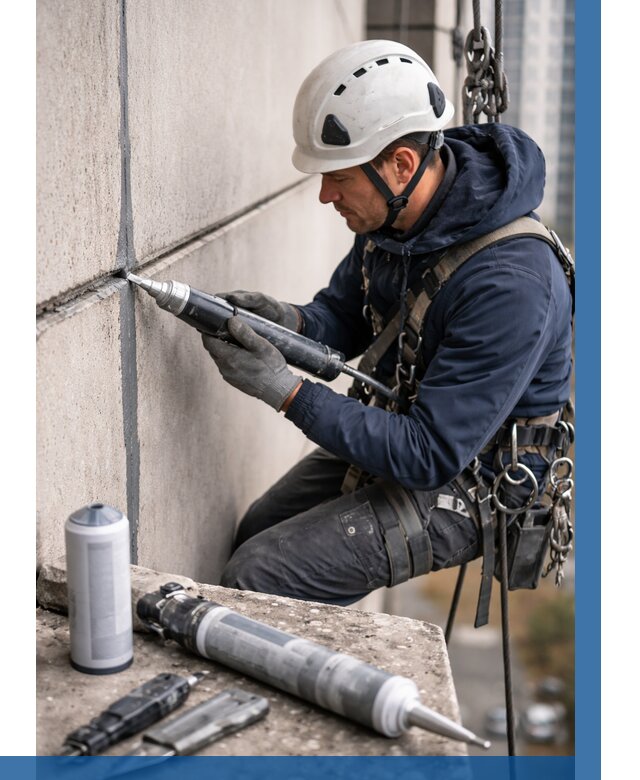 Вторичная герметизация швов в Ханты-Мансийске от 459 р. | ВЫСОТНИК-Хнт