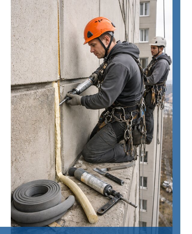 Теплый шов межпанельные швы в Ханты-Мансийске от 715 р. | ВЫСОТНИК-Хнт
