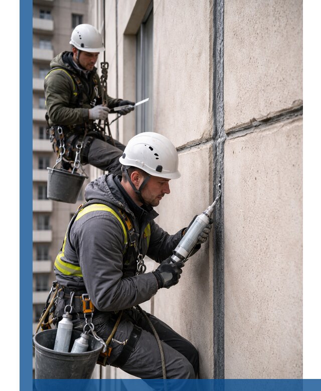 Герметизация деформационных швов фасада в Ханты-Мансийске качественно