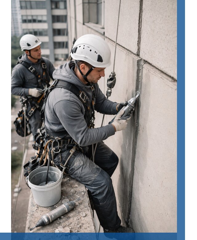 Ремонт деформационных швов здания в Ханты-Мансийске от 1021 р. | ВЫСОТНИК-Хнт