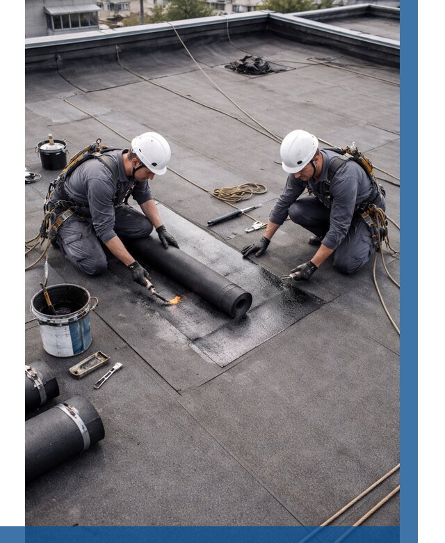 Ремонт мягкой кровли под ключ в Ханты-Мансийске от 715 р. | ВЫСОТНИК-Хнт