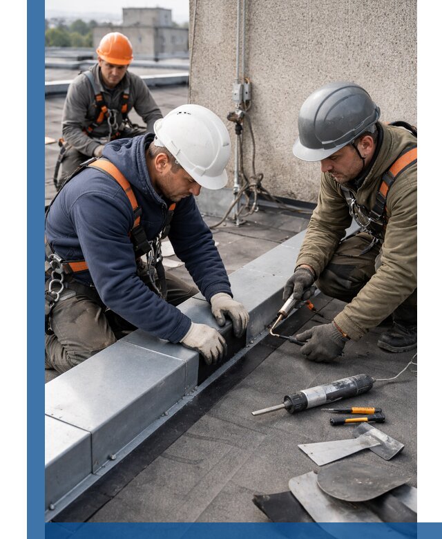 Ремонт кровельных примыканий в Ханты-Мансийске профессионально