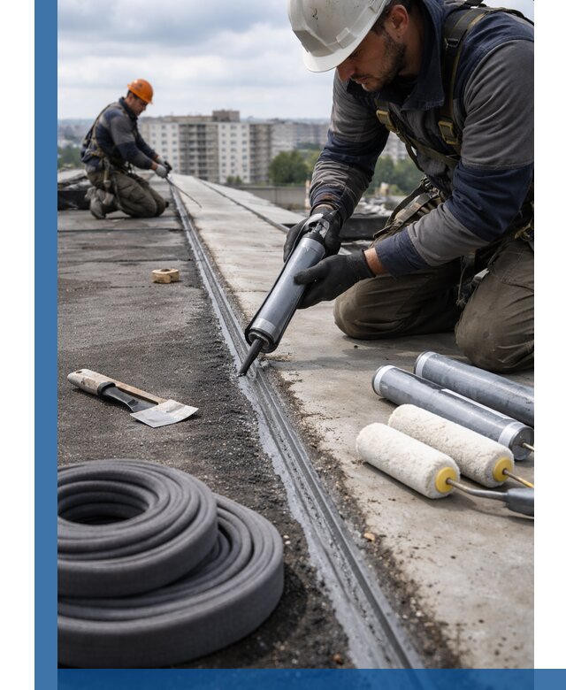Герметизация швов кровли в Ханты-Мансийске с гарантией герметичности