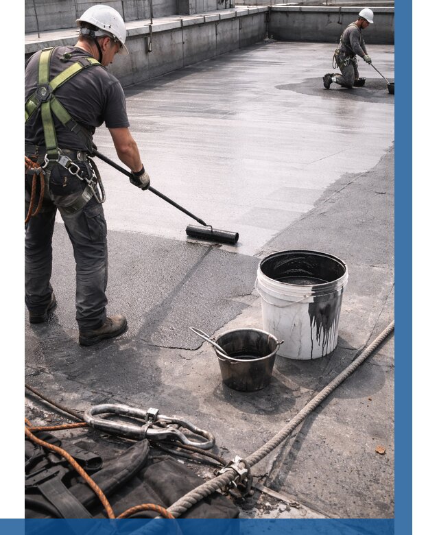 Гидроизоляция кровли жидкой резиной в Ханты-Мансийске от 510 р. | ВЫСОТНИК-Хнт