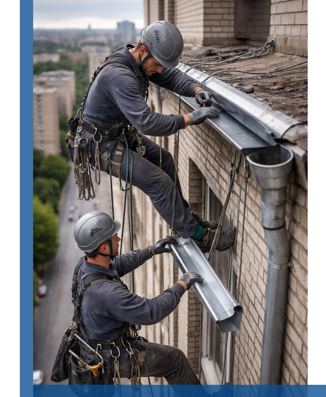 Ремонт водосточных желобов в Ханты-Мансийске, быстро и качественно