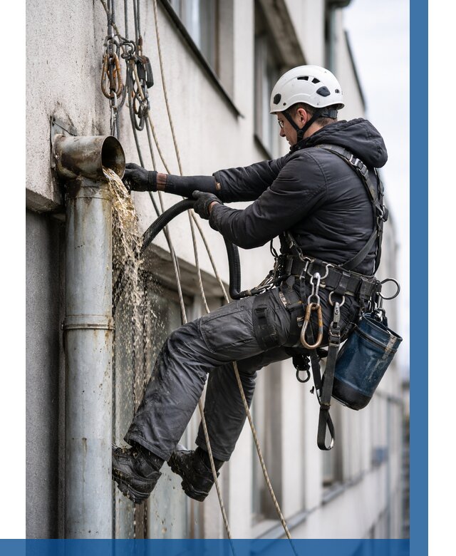 Прочистка водосточных труб в Ханты-Мансийске от 3573 р. | ВЫСОТНИК-Хнт