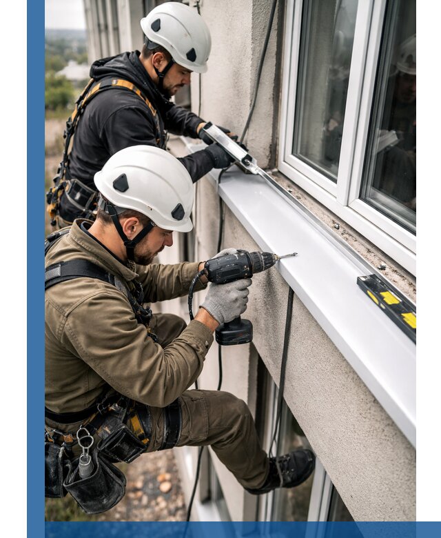 Профессиональный монтаж оконных отливов и отведения воды в Ханты-Мансийске