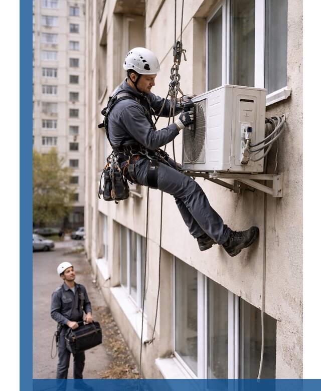 Демонтаж внешнего блока кондиционера в Ханты-Мансийске профессионально