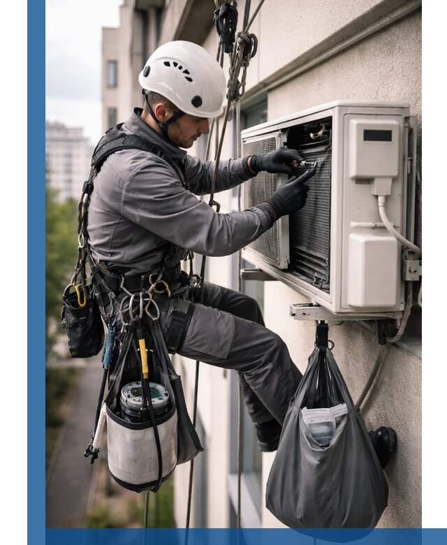 Обслуживание внешнего блока кондиционера в Ханты-Мансийске профессионально