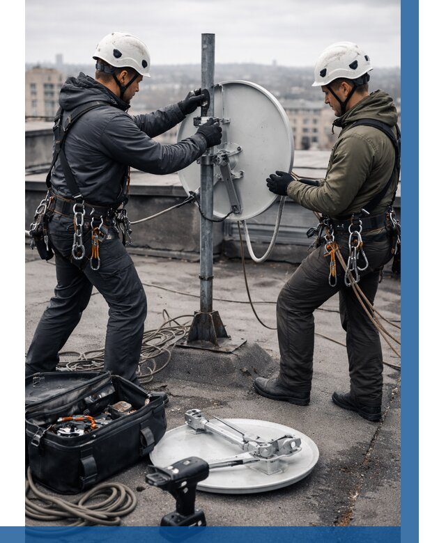 Демонтаж антенн на крыше в Ханты-Мансийске от 4594 р. | ВЫСОТНИК-Хнт