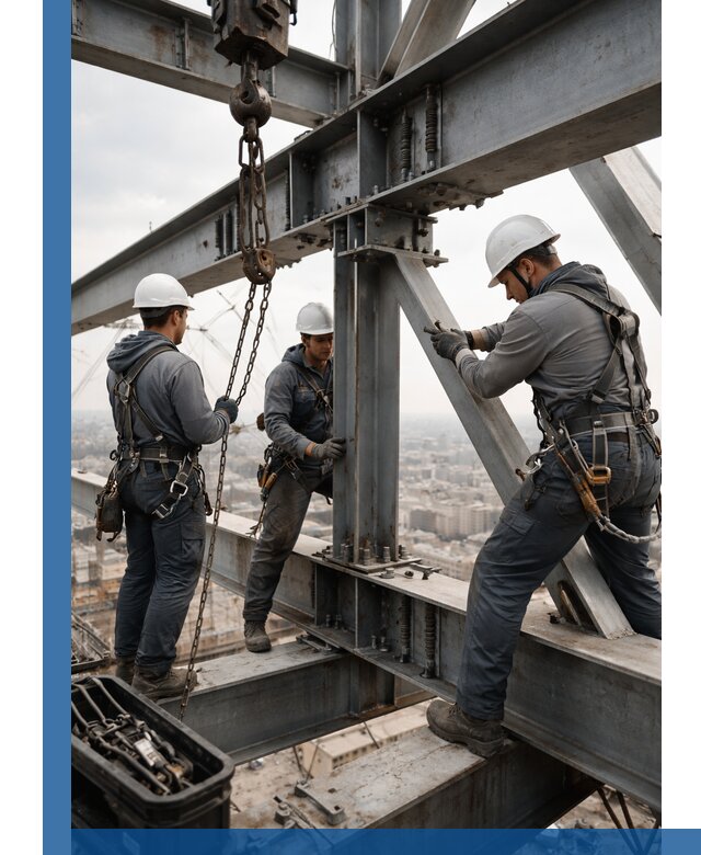 Профессиональный монтаж металлоконструкций на высоте в Ханты-Мансийске