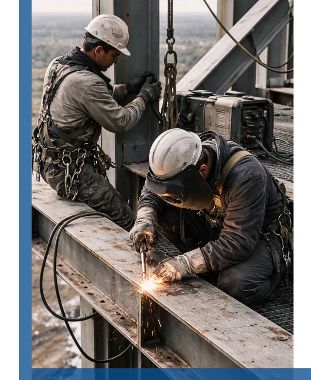 Высотные сварочные работы в Ханты-Мансийске для промышленных объектов