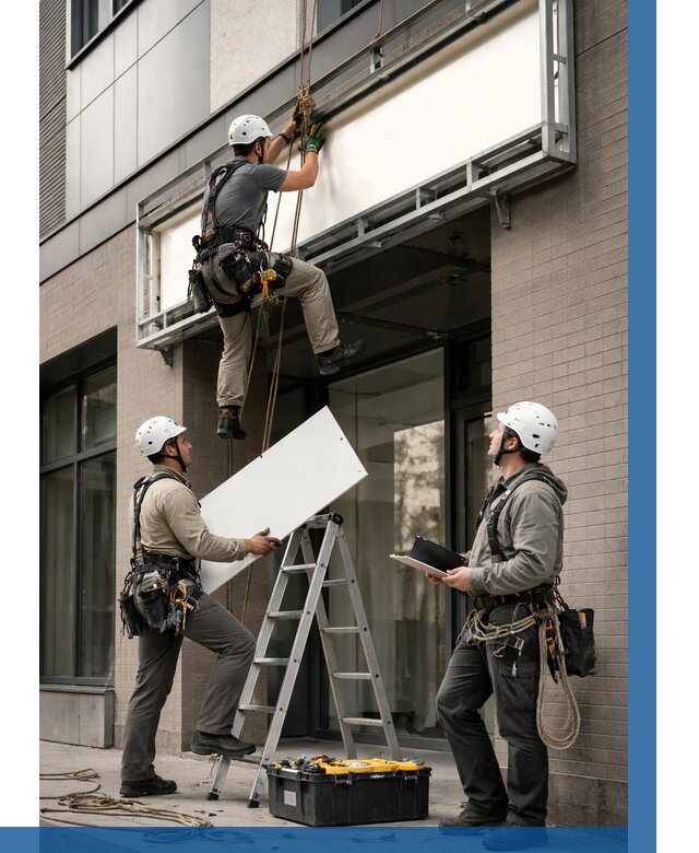 Монтаж светового короба в Ханты-Мансийске от 6636 р. | ВЫСОТНИК-Хнт