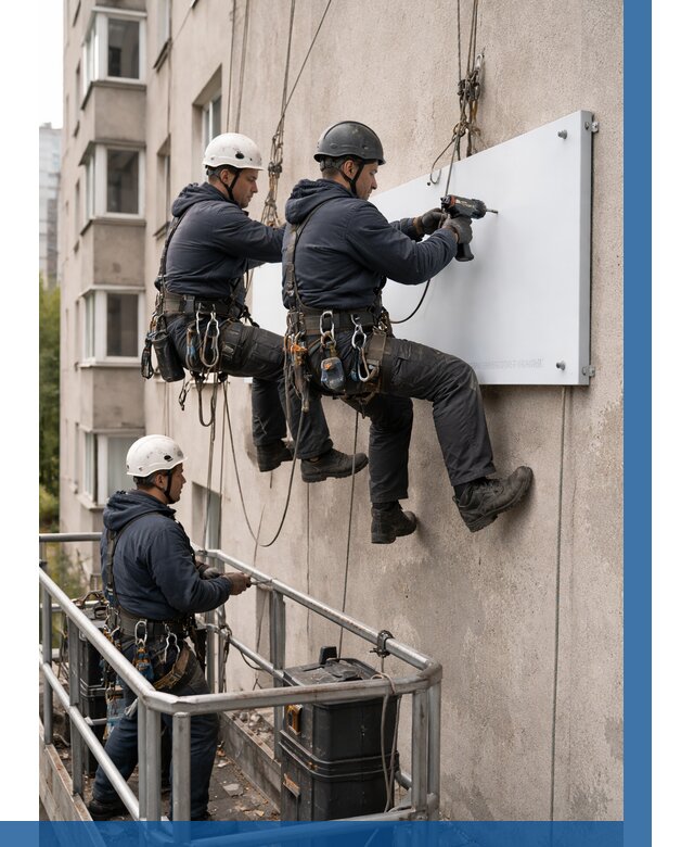 Монтаж табличек и указателей в Ханты-Мансийске от 3573 р. | ВЫСОТНИК-Хнт