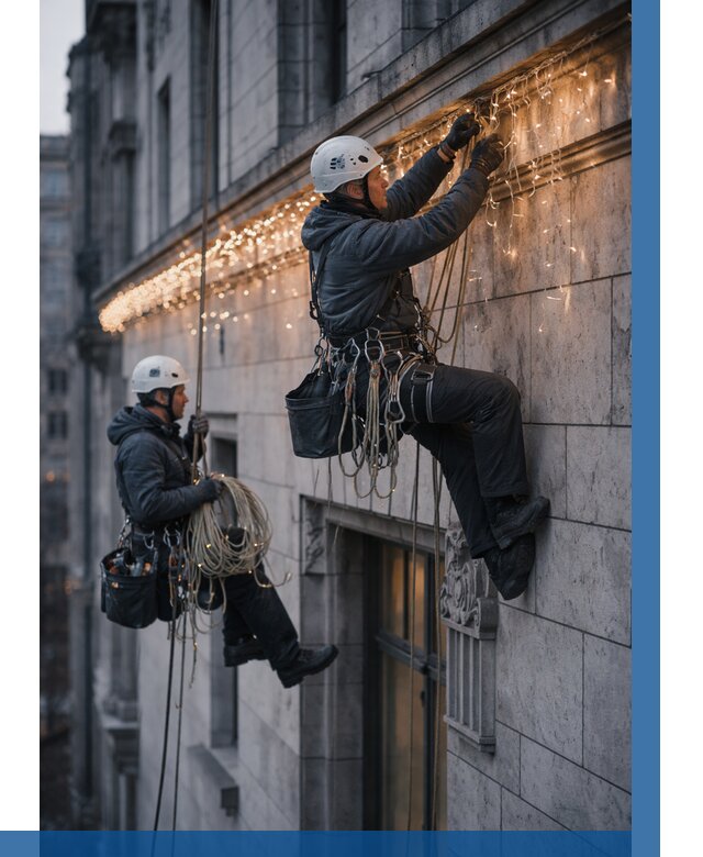 Монтаж новогодней иллюминации в Ханты-Мансийске от 8678 р. | ВЫСОТНИК-Хнт