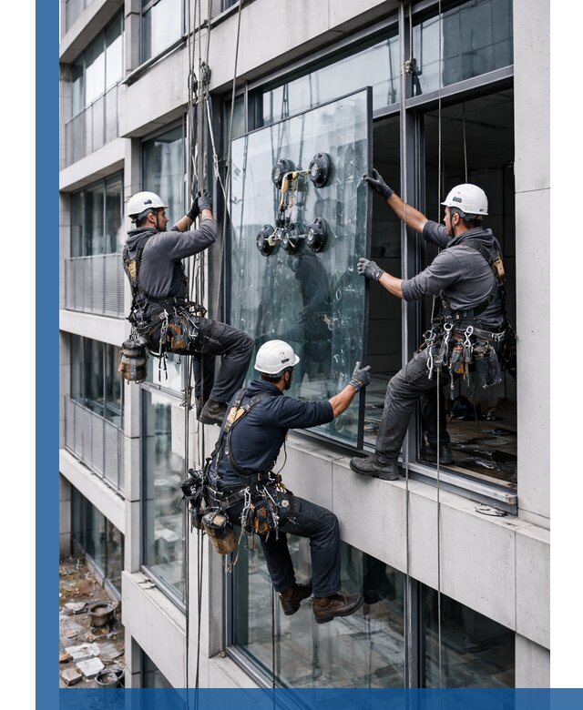 Фасадное остекление и монтаж витражей зданий в Ханты-Мансийске под ключ
