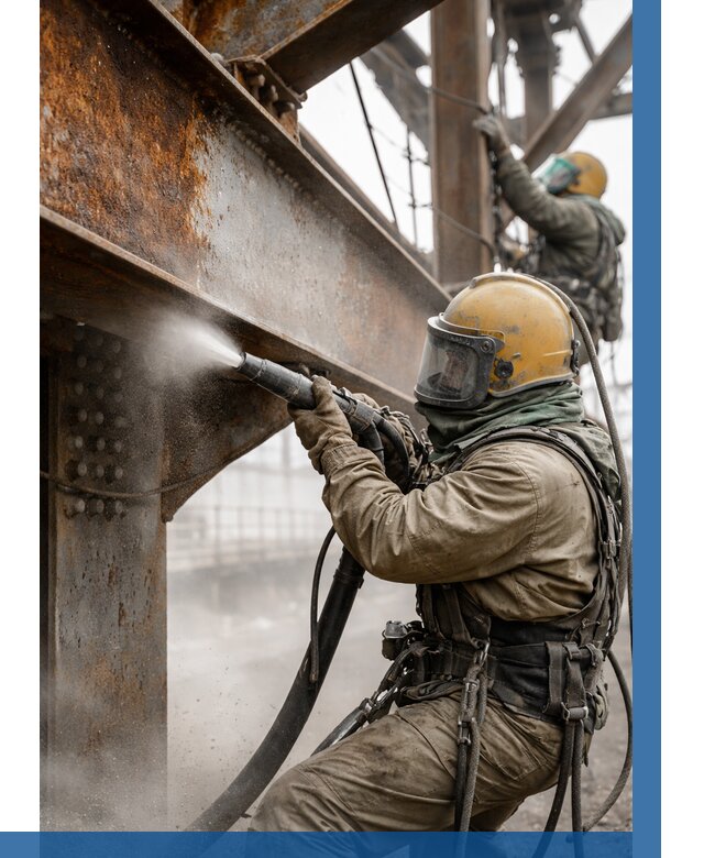 Пескоструйная очистка металлоконструкций в Ханты-Мансийске по 613 р.  ВЫСОТНИК-Хнт