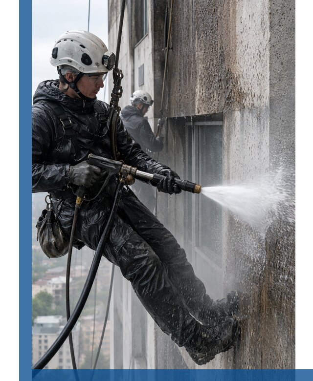 Гидроструйная очистка фасадов и конструкций в Ханты-Мансийске