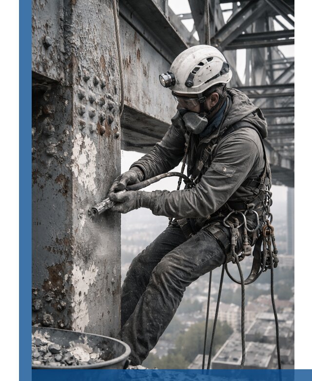 Удаление старой краски с металлических конструкций в Ханты-Мансийске