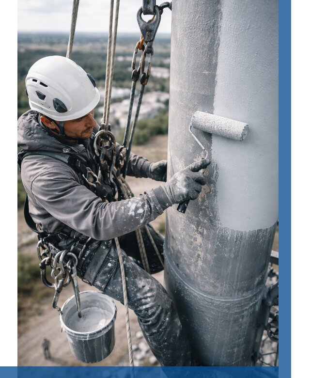 Покраска мачт связи под ключ в Ханты-Мансийске от 868 р. | ВЫСОТНИК-Хнт