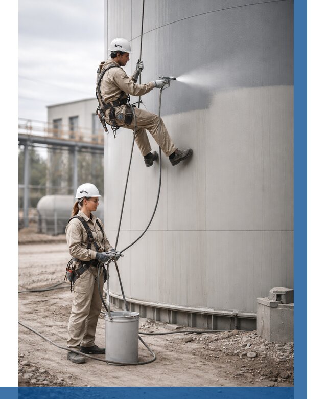 Покраска резервуаров в Ханты-Мансийске от 1225 р. | ВЫСОТНИК-Хнт — заказать