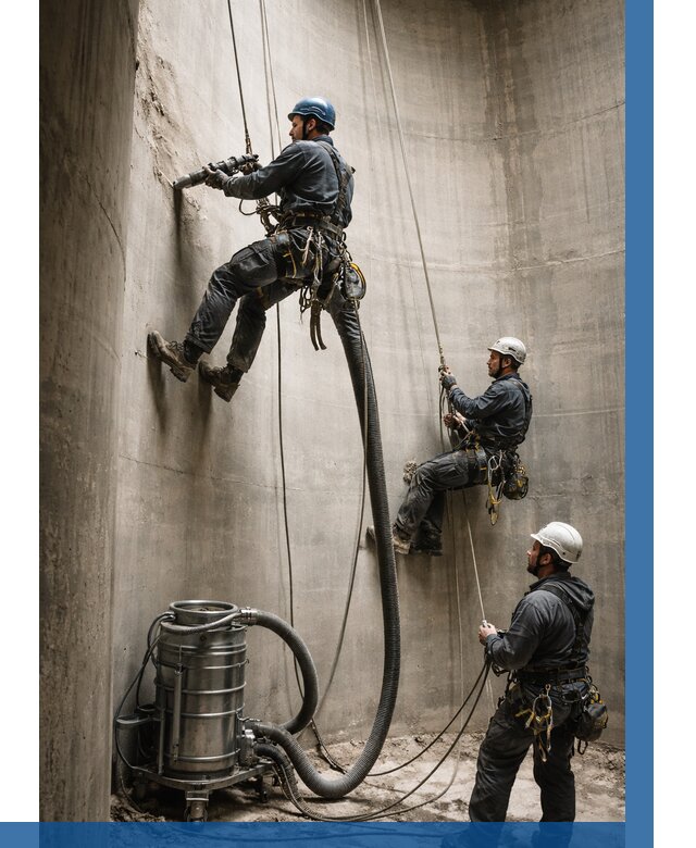 Зачистка силосов в Ханты-Мансийске от 4594 р. Договор и смета ВЫСОТНИК-Хнт