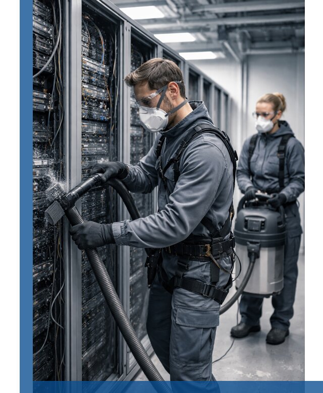 Обеспыливание серверной комнаты в Ханты-Мансийске, профессиональная очистка