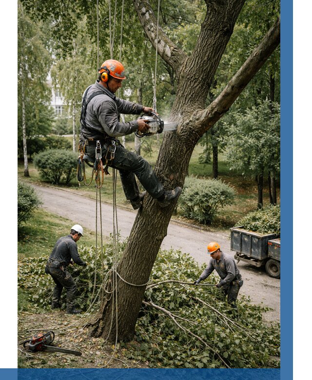 Кронирование деревьев в Ханты-Мансийске от 6636 р. | ВЫСОТНИК-Хнт