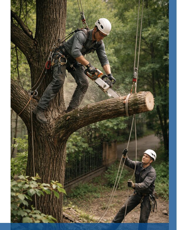 Спил деревьев альпинистами в Ханты-Мансийске от 8167 р. | ВЫСОТНИК-Хнт