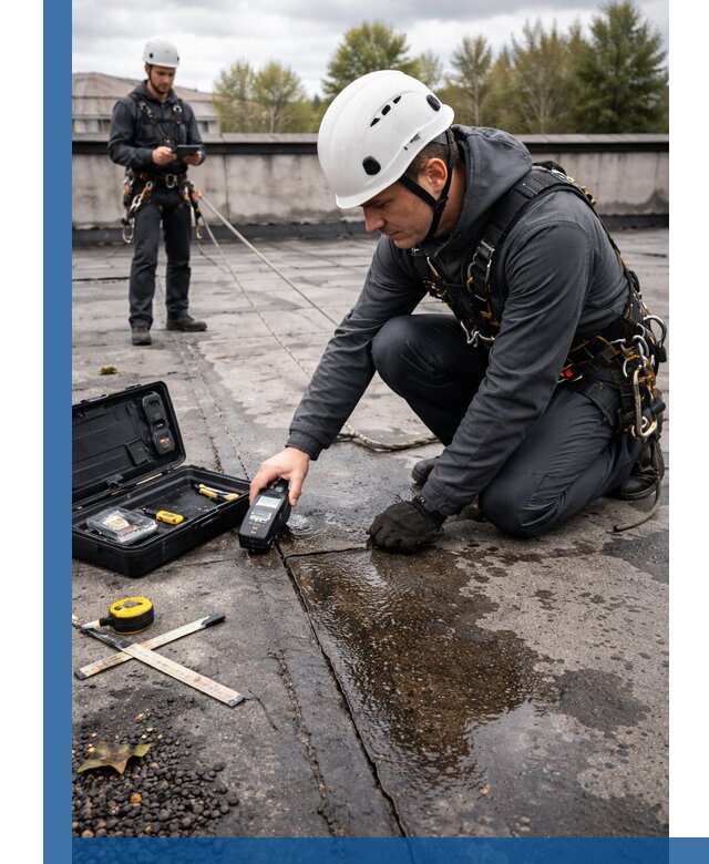 Обследование кровли на протечки и выявление дефектов в Ханты-Мансийске