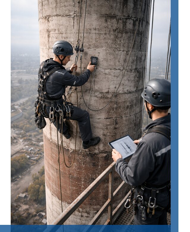 Обследование дымовой трубы в Ханты-Мансийске от 8167 р. | ВЫСОТНИК-Хнт