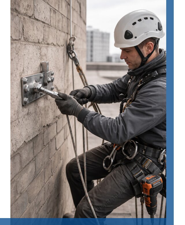 Установка анкерных точек в Ханты-Мансийске от 3573 р. | ВЫСОТНИК-Хнт