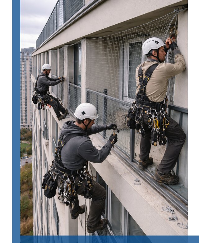 Профессиональный монтаж защитной сетки от птиц в Ханты-Мансийске